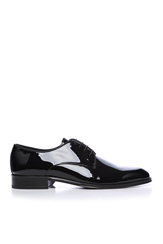 Tamer Tanca Erkek Hakiki Deri Siyah Rugan Klasik Ayakkabı 1