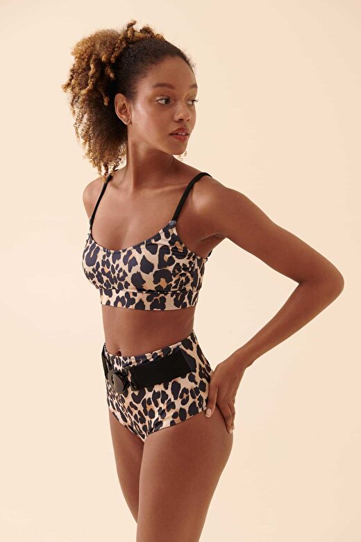 Kemerli Leopar Desenli Bikini Leopar Y22MY004_144 1