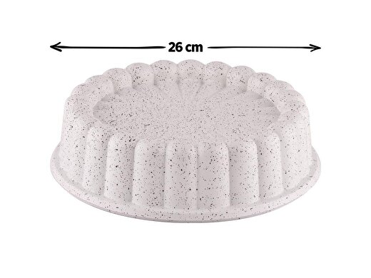 Taç Granit Döküm Tart Kalıbı Krem 26 cm - TAC-6570 3