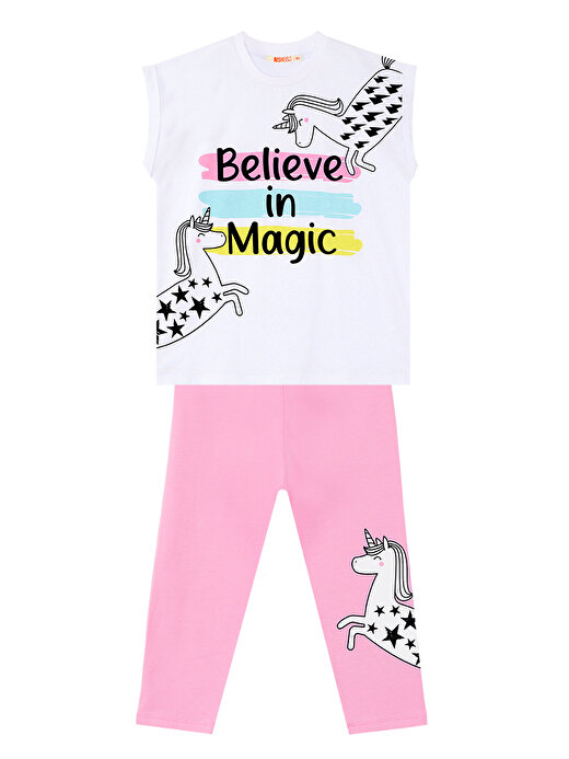 Believe in Magic Kız Çocuk T-Shirt Tayt Takım 1