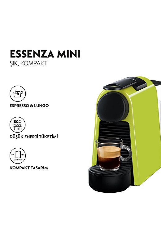 Nespresso D35 GREEN Essenza Mini Bundle Kahve Makinesi 2