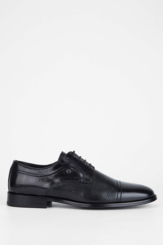 Tamer Tanca Erkek Hakiki Deri Siyah Klasik Ayakkabı 1