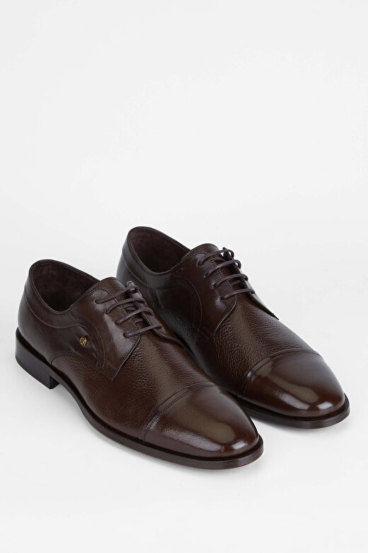 Tamer Tanca Erkek Hakiki Deri Kahverengi Klasik Ayakkabı 2