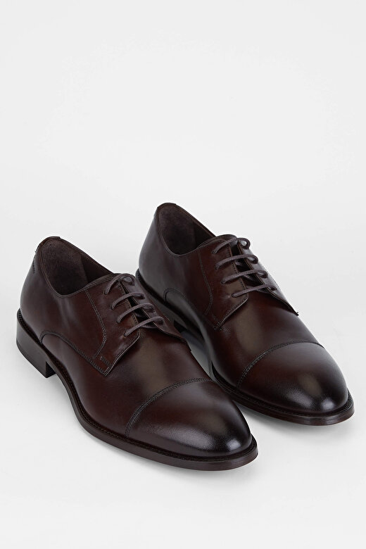 Tamer Tanca Erkek Hakiki Deri Kahverengi Deri Klasik Ayakkabı 2