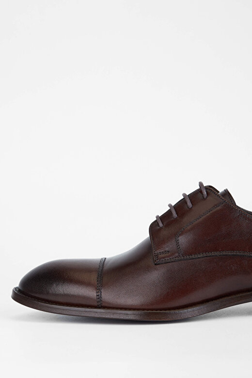 Tamer Tanca Erkek Hakiki Deri Kahverengi Deri Klasik Ayakkabı 3