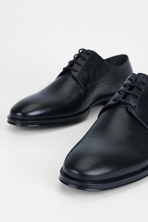 Tamer Tanca Erkek Hakiki Deri Siyah Analin Klasik Ayakkabı 3