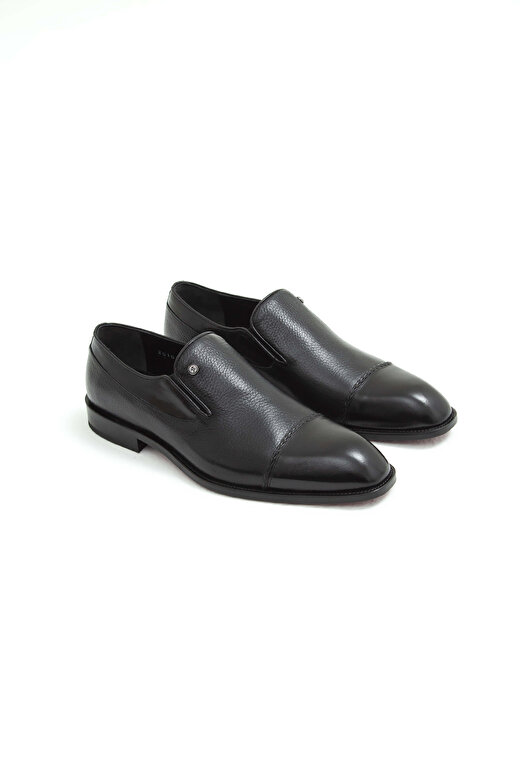 Tamer Tanca Erkek Hakiki Deri Siyah Klasik Ayakkabı 2