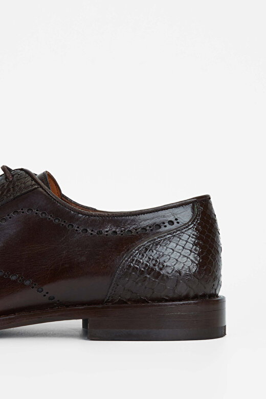 Tamer Tanca Erkek Hakiki Deri Kahverengi Bufalo Klasik Ayakkabı 4