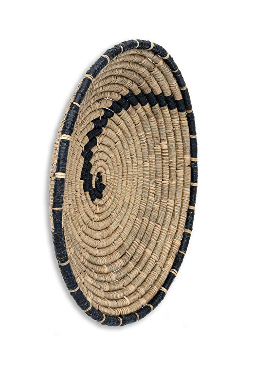 Meander Bambu Afrikan El Yapımı Fibonacci Duvar Tabağı 60cm 8912 2