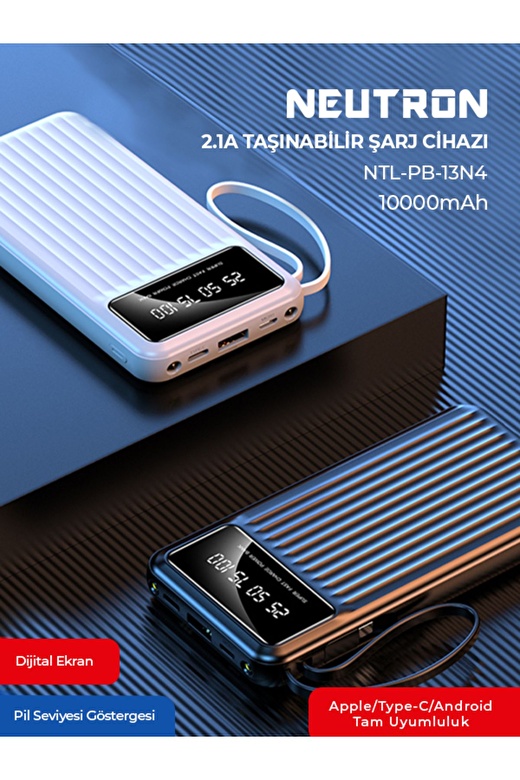 10.000 mAh Taşınabilir Şarj Cihazı Powerbank 2