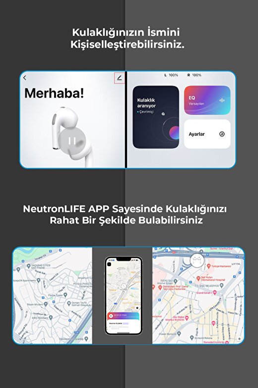 Akıllı Bluetooth Kulaklık 5.0 Versiyon - Gps Takibi (TÜRKİYE GARANTİLİ) 4