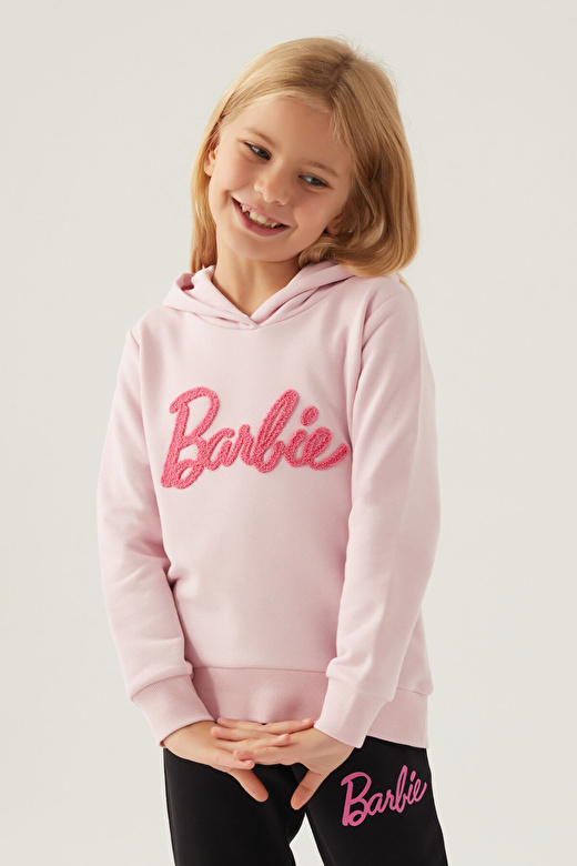 Barbie Kız Çocuk Pembe Sweatshirt 1