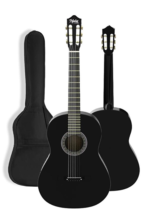 Midex CG-34BK Kaliteli 34 İnç 1/2 Junior Çocuk Gitarı 4-8 Yaş Arası (Çanta Askı Pena Metod) 2