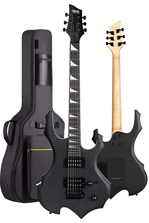 Midex Force-AMP30 Üst Seviye 30 Watt Amfili Elektro Gitar H-H Profesyonel Full Set Aksesuarlı 3
