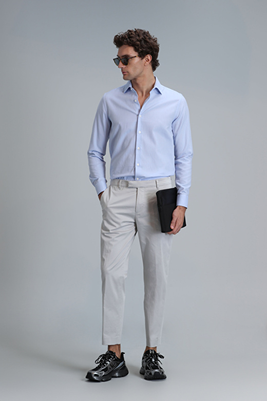 Plus Smart Erkek Chino Pantolon Slim Fit Taş 3