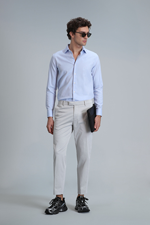 Plus Smart Erkek Chino Pantolon Slim Fit Taş 4