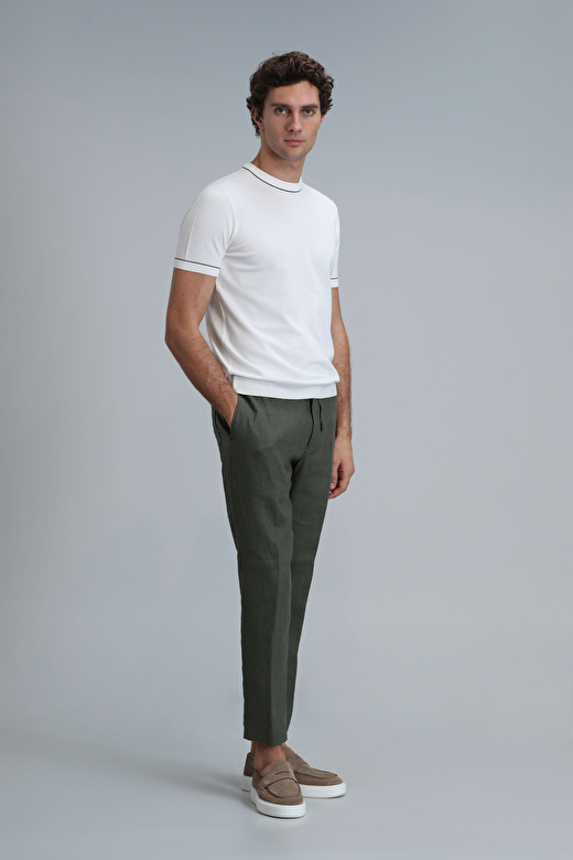 Karl Spor Erkek Chino Pantolon Slim Fit Yeşil 1