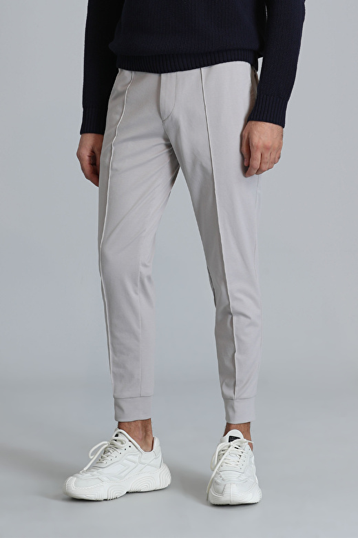 Pito Jogger Pantolon Tailored Fit Taş 2