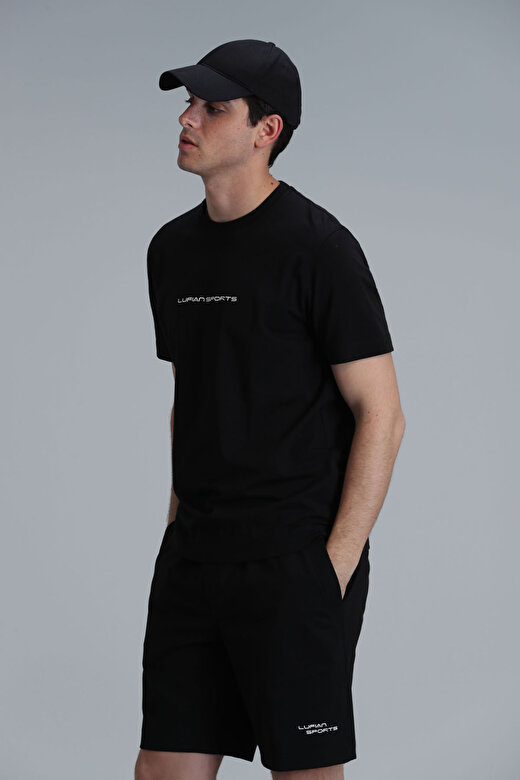 Tony Modern Grafik T- Shirt Siyah 4