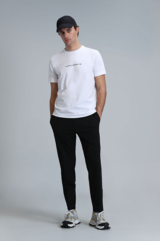 Tony Modern Grafik T- Shirt Beyaz 3