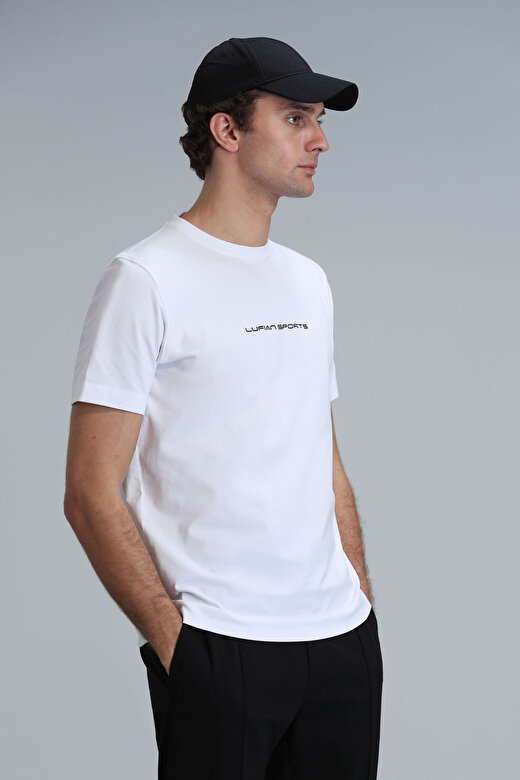 Tony Modern Grafik T- Shirt Beyaz 4