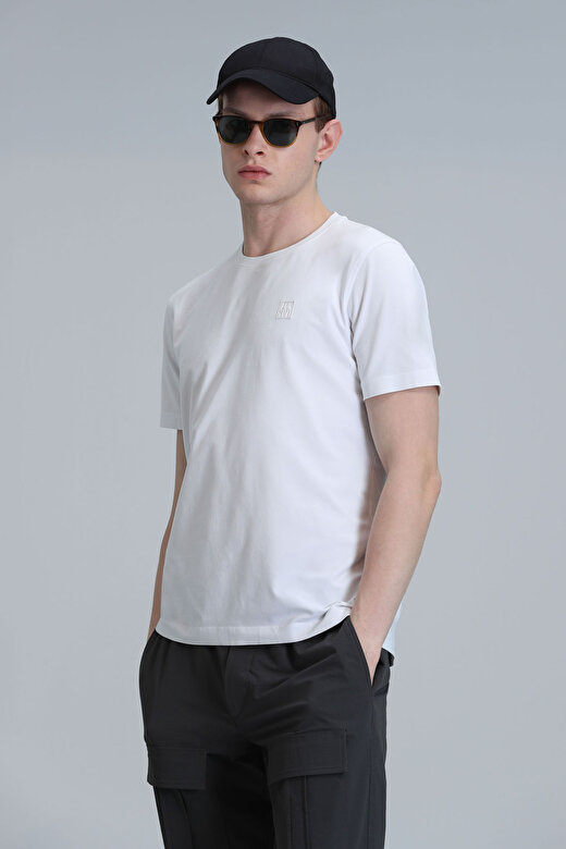 Pablo Modern Grafik T- Shirt Beyaz 1