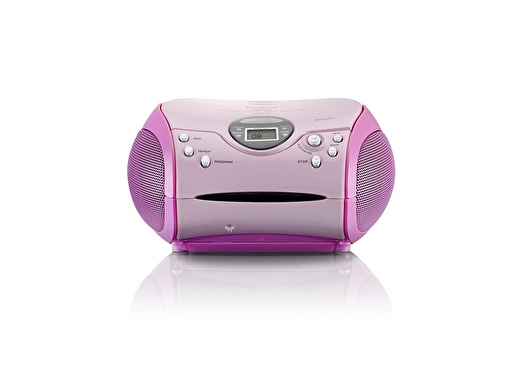 Lenco SCD-24 Portable Taşınabilir Müzik Seti Radyo CD Çalar-Pembe 3