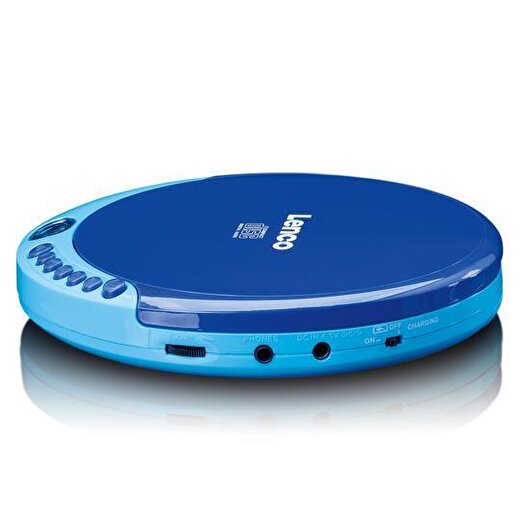 Lenco Taşınabilir CD Çalar Discman Şarj Özellikli Mavi CD-011 BU 3