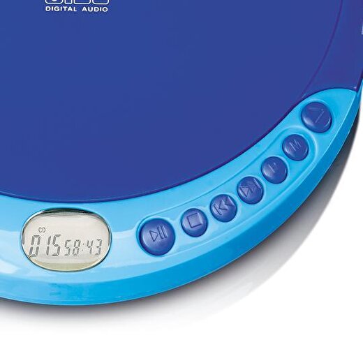 Lenco Taşınabilir CD Çalar Discman Şarj Özellikli Mavi CD-011 BU 4