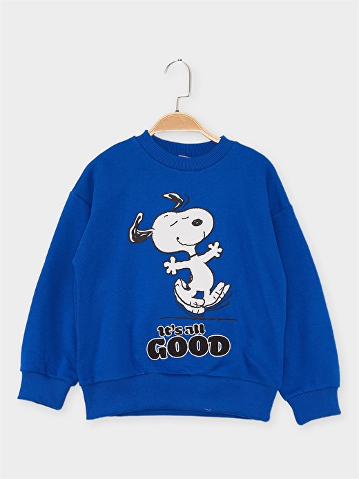 Snoopy Lisanslı Çocuk Sweatshirt 21637 1