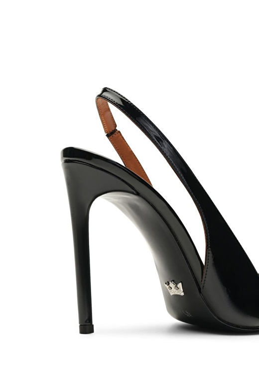 Jabotter Vienna Siyah Rugan 10 Cm Stiletto 4