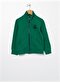 Benetton Dik Yaka Uzun Kollu Düz Gri Melanj Erkek Çocuk Sweatshirt