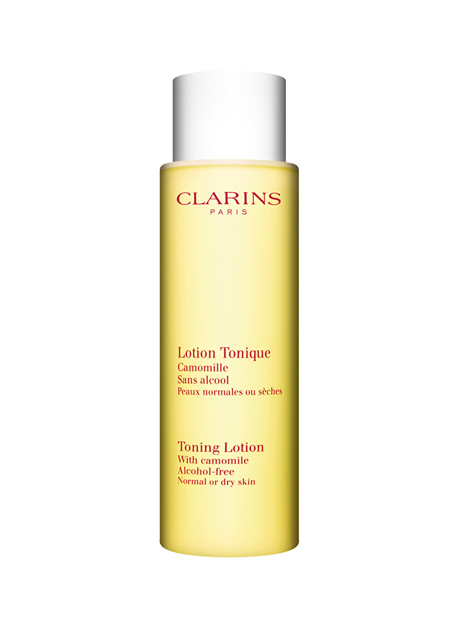 Standart Kadın Renksiz Clarins Toning Lotion Normal Dry Skin Tonik Kozmetik Cilt Bakımı Temizleyici