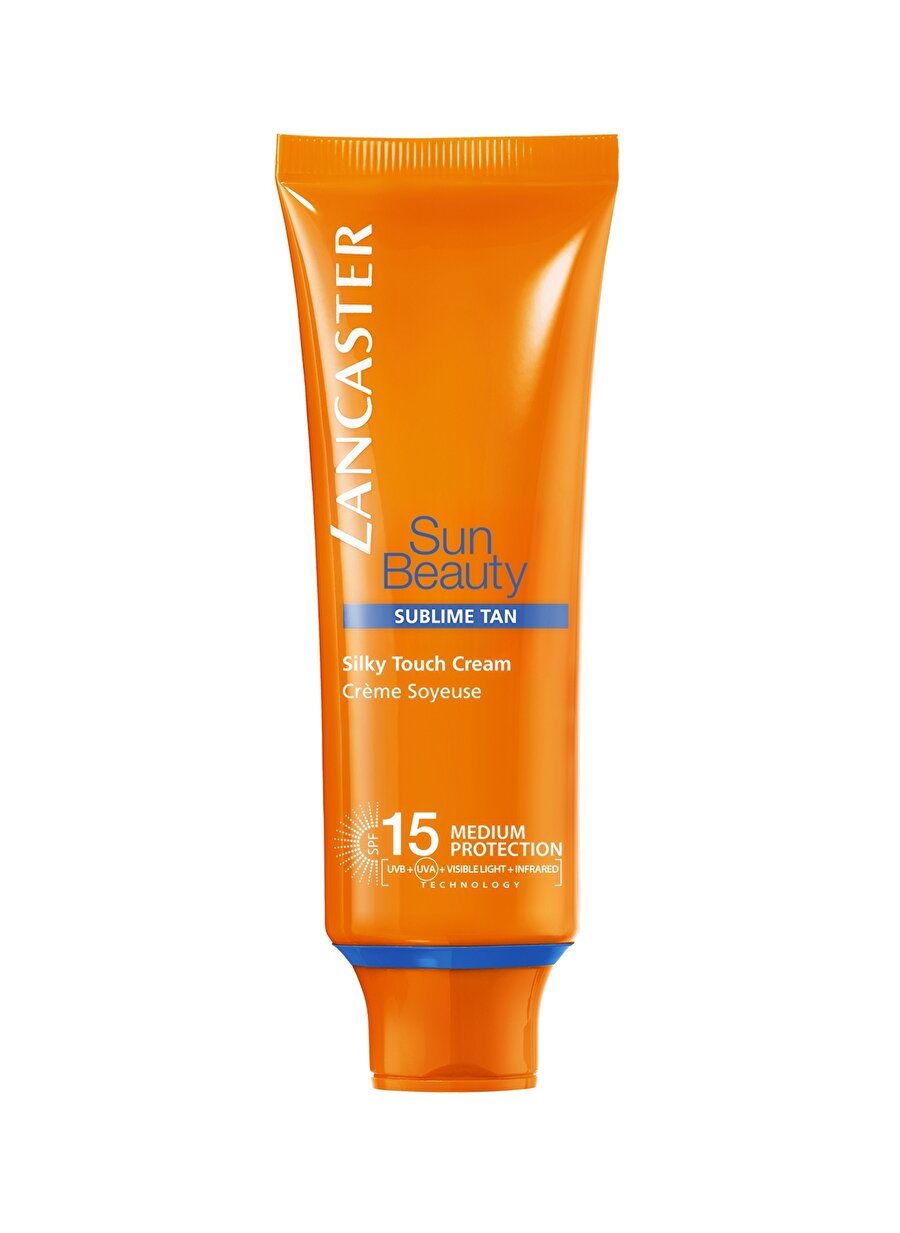 Standart unisex Renksiz Lancaster Sun Beauty Silky Touch Cream Radiant Tan Spf15 50Ml Güneş Ürünü Kozmetik Ürünleri