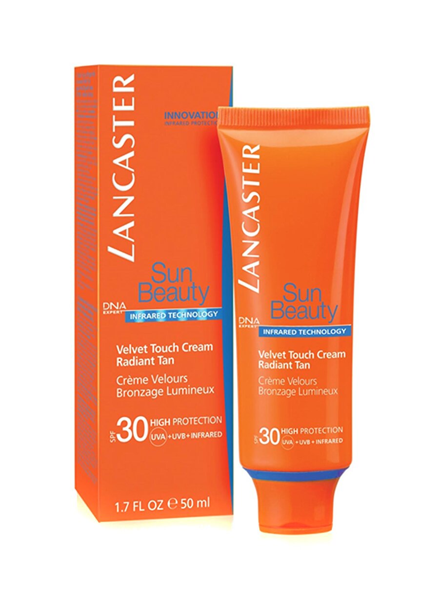 Standart unisex Renksiz Lancaster Sun Beauty Velvet Touch Cream Radiant Tan Spf30 50Ml Güneş Ürünü Kozmetik Ürünleri