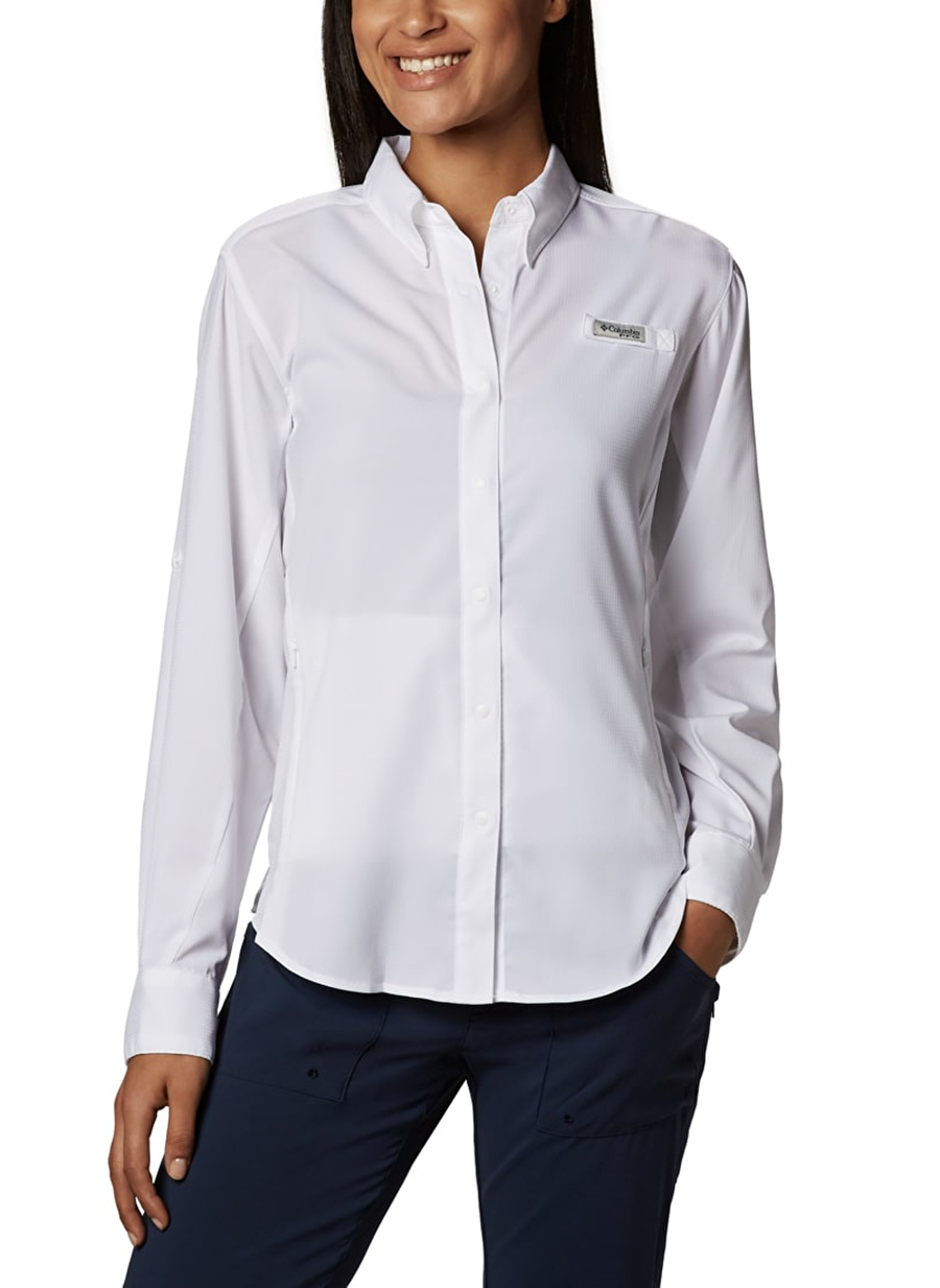 Columbia Beyaz Kadın Gömlek FL7278 WOMENS TAMIAMI II LS SHIRT