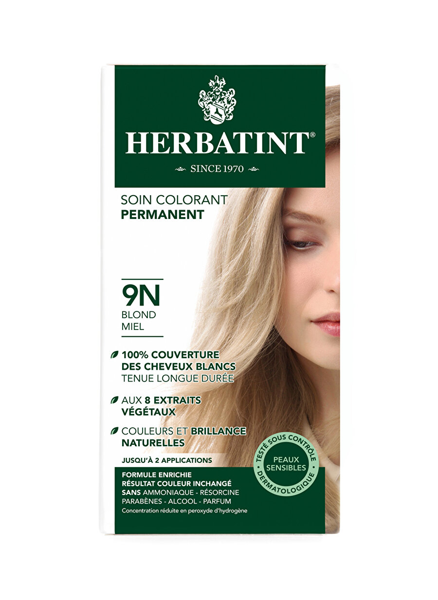 Standart Kadın Renksiz Herbatint 9N Blond Miel Saç Boyası Kozmetik Bakımı Şampuan