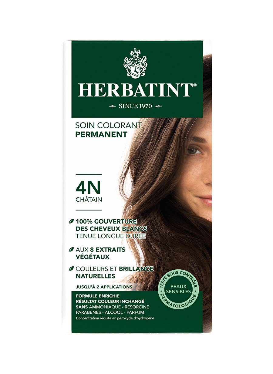 Standart Kadın Renksiz Herbatint 4N Cahatain Saç Boyası Kozmetik Bakımı Şampuan