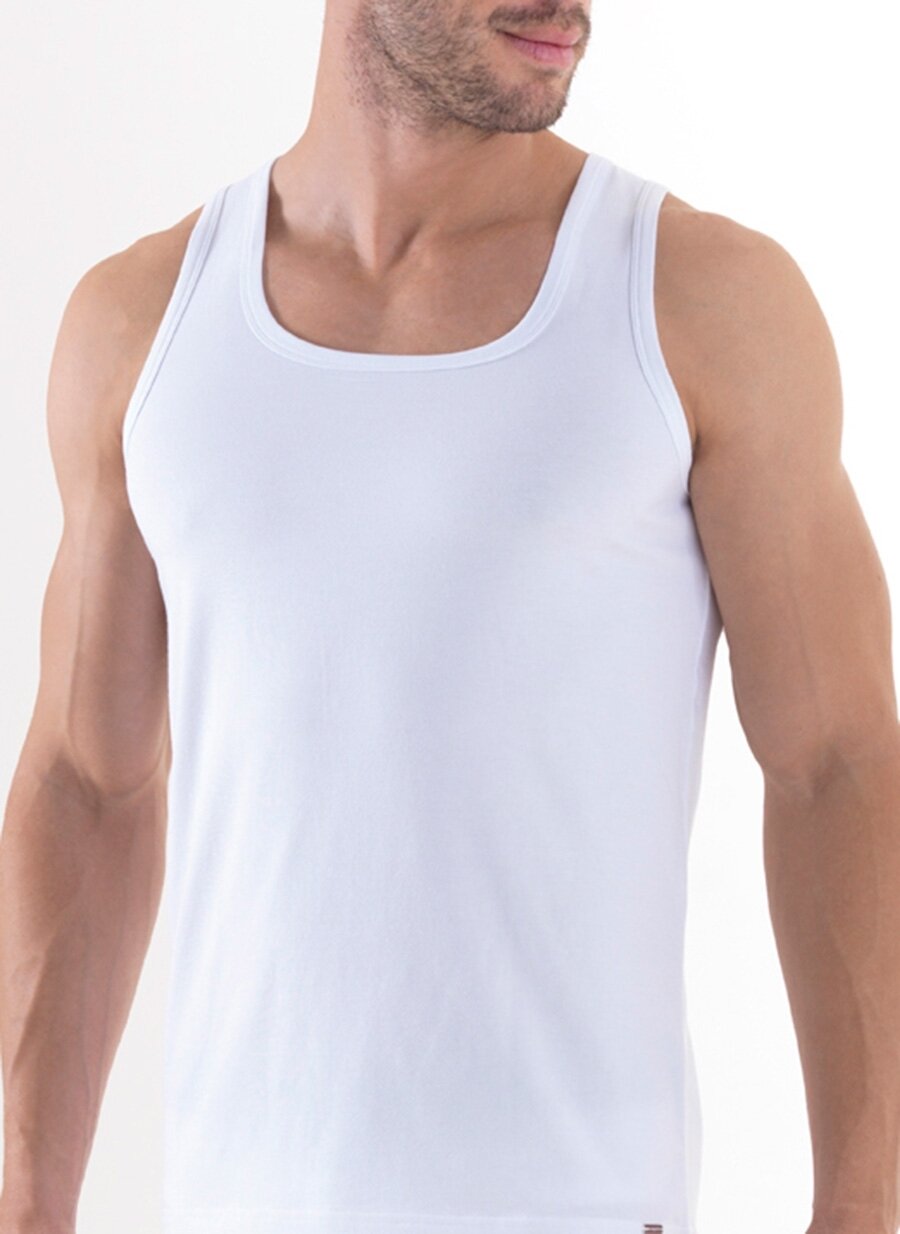 XL Beyaz Blackspade Tekli İç Giyim Atlet Erkek AtletFanila