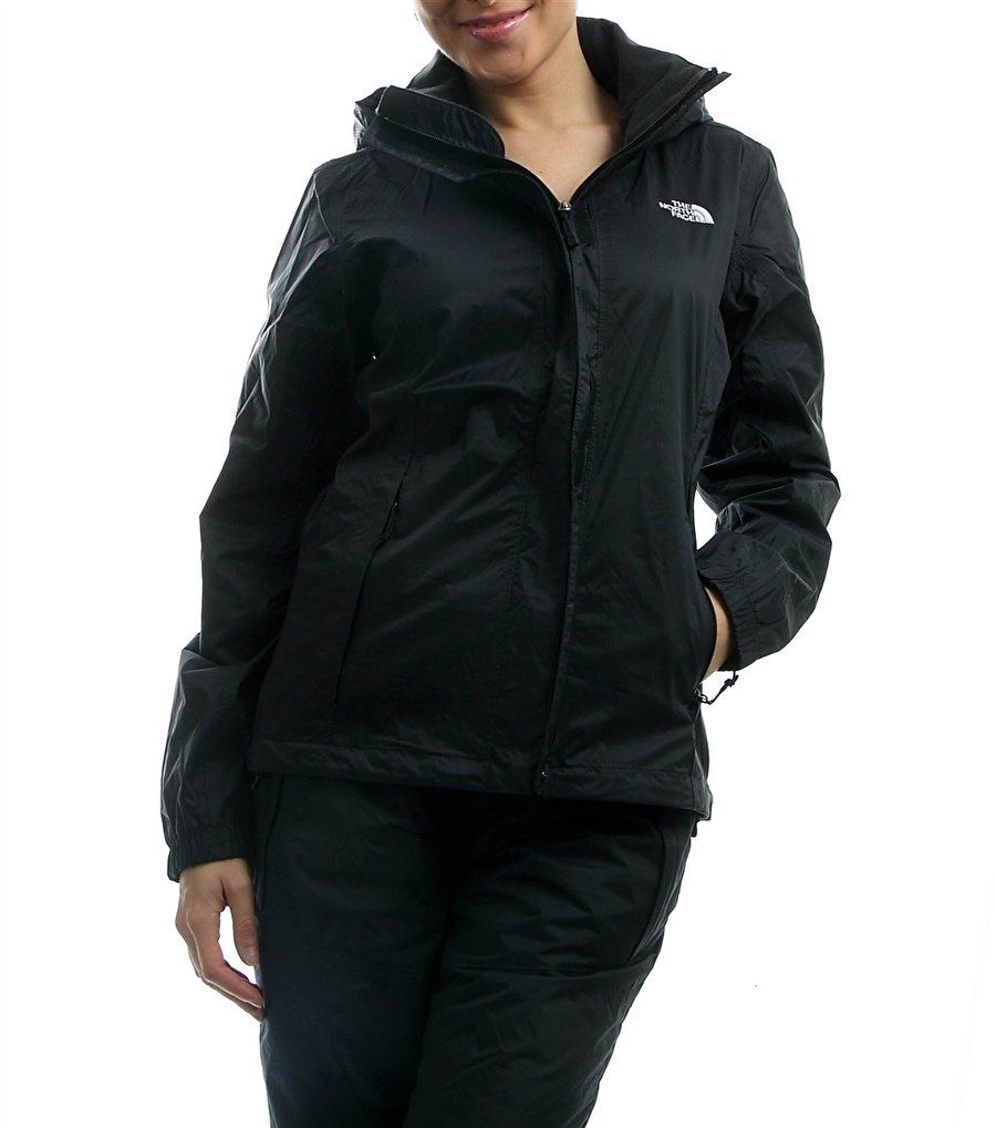 The North Face Siyah Bisiklet Yaka Kadın İnce Mont W RESOLVE JACKET