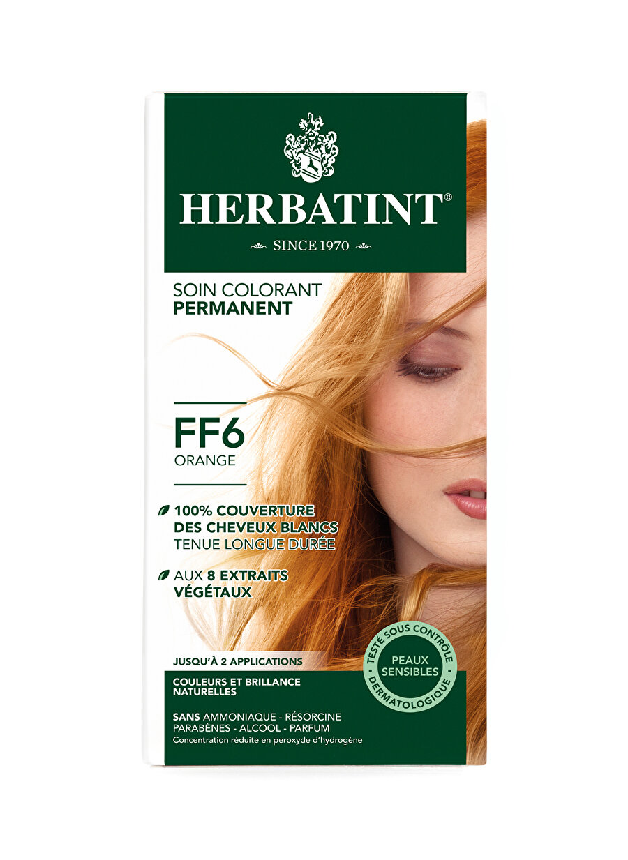 Standart Kadın Renksiz Herbatint FF6 Orange Saç Boyası Kozmetik Bakımı Şampuan