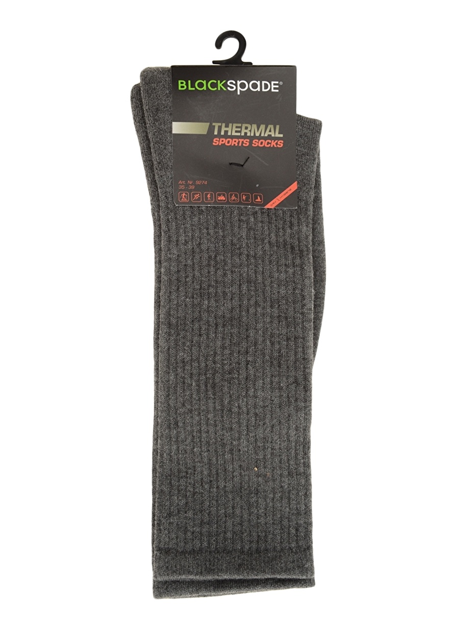 Blackspade Gri Kadın Termal Soket Çorap 9274 Thermal