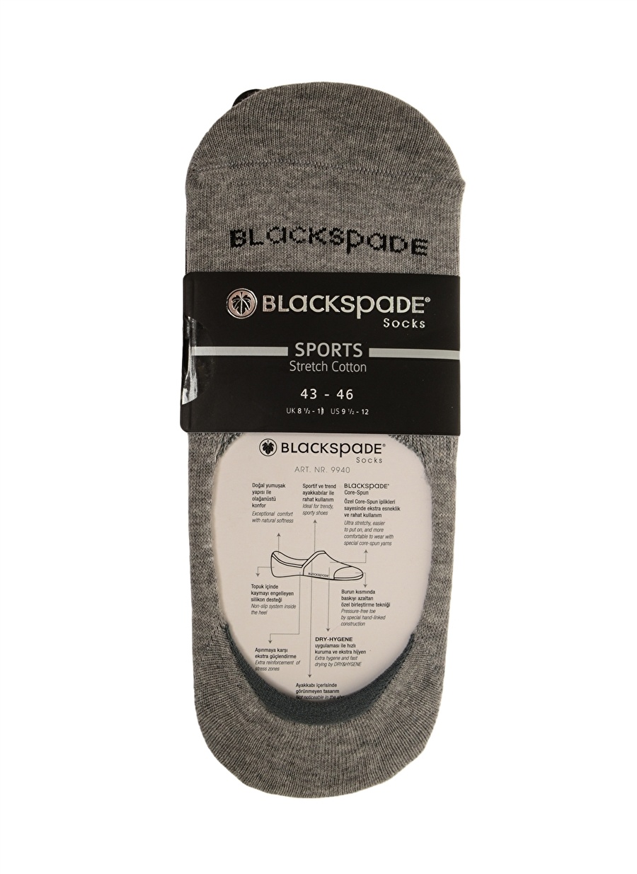 Blackspade Füme Melanj Erkek Çorap