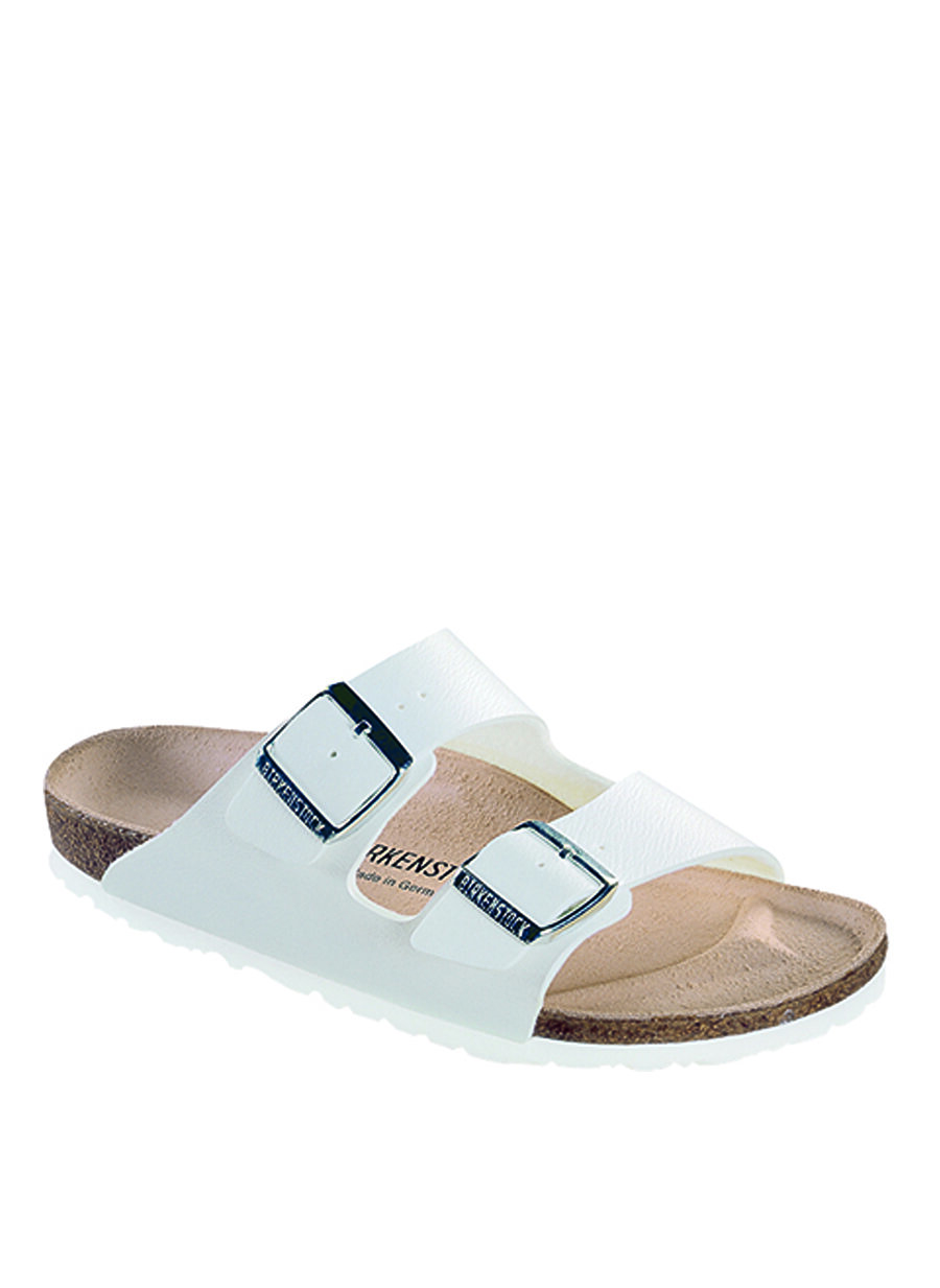Standart Beyaz Birkenstock Terlik Ayakkabı Çanta Kadın Sandalet