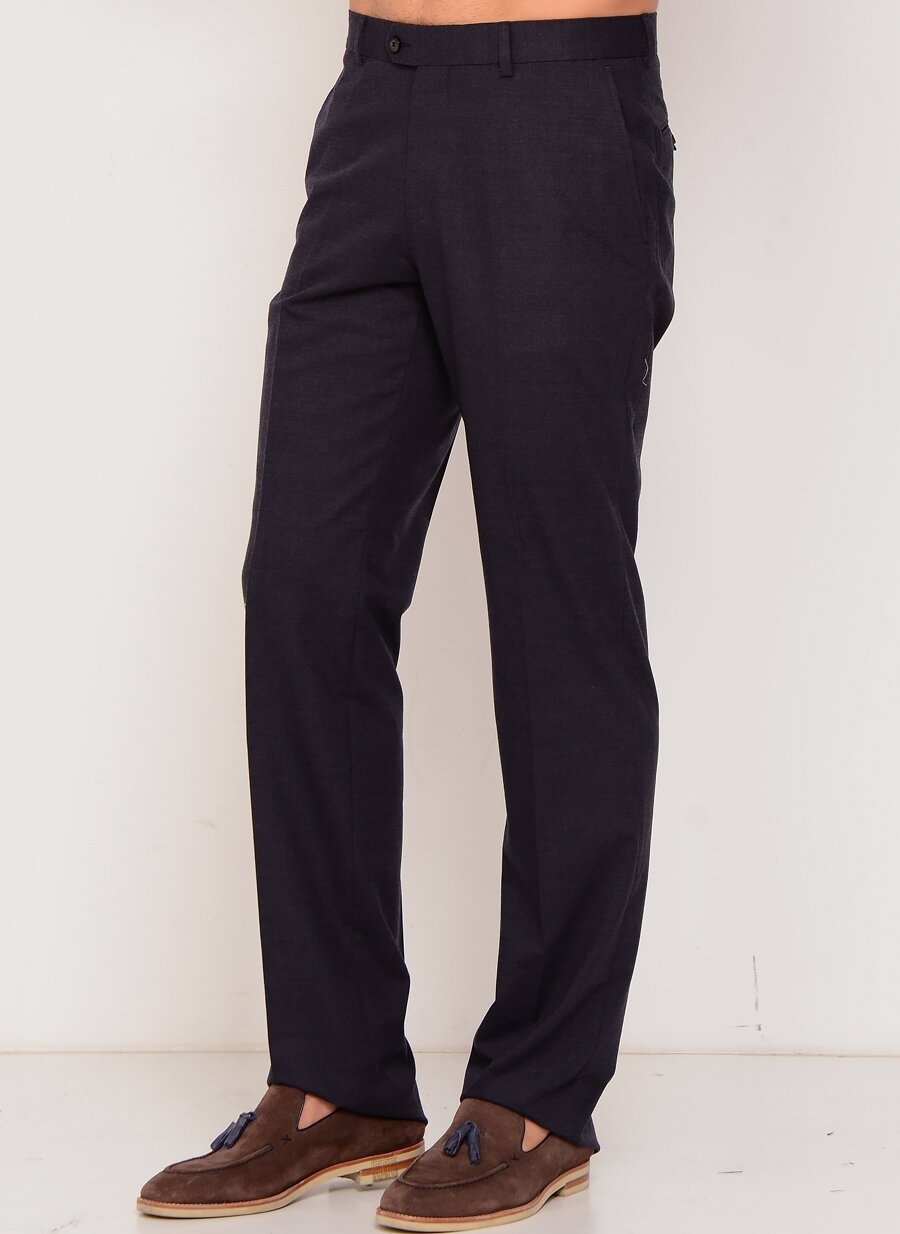 54 Koyu Lacivert Cotton Bar Klasik Pantolon Erkek Giyim