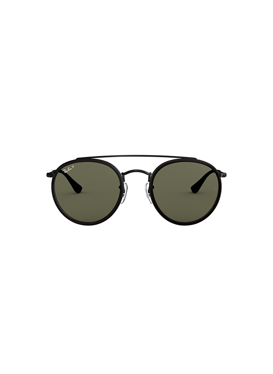 Ray-Ban Round RB3647N Yuvarlatılmış Kare Siyah Polarize Unisex Güneş Gözlüğü