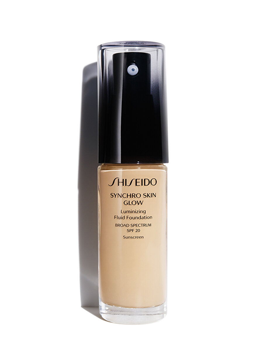 Standart Kadın Renksiz Shiseido Smk Synchro Skin Glow Luminizing Fd Golden 3 Fondöten Kozmetik Makyaj Yüz Makyajı