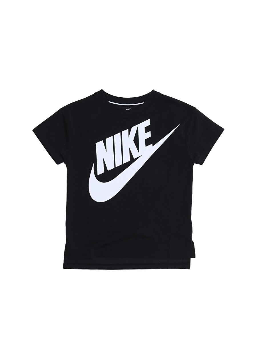 S Kadın Siyah - Gri Gümüş Nike Signal Graphic T-Shırt Çocuk Giyim T-shirt