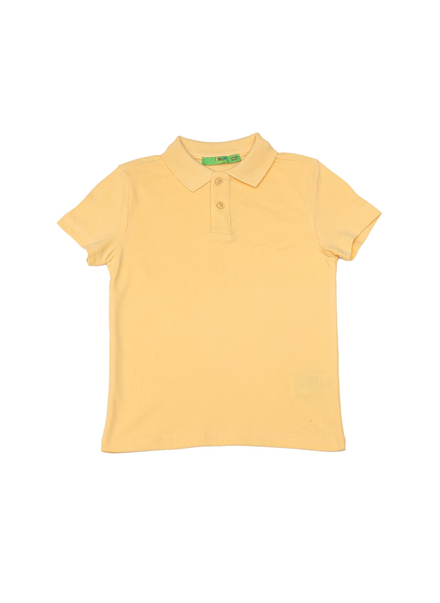 4 Yaş Erkek Sarı Limon Polo Yaka T-Shirt Çocuk Giyim T-shirt