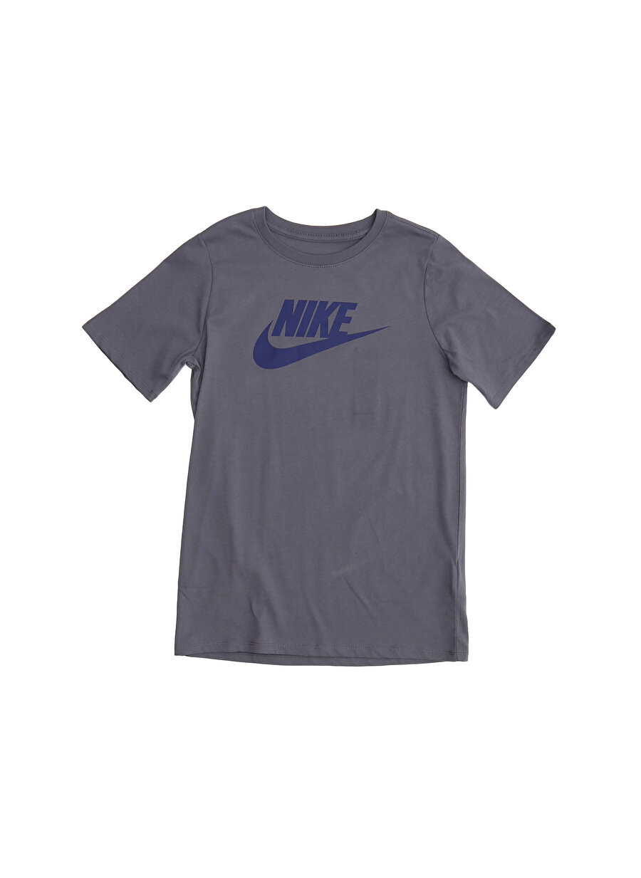 M Erkek Siyah - Gri Gümüş Nike Futura Icon Training T-Shirt Çocuk Giyim T-shirt
